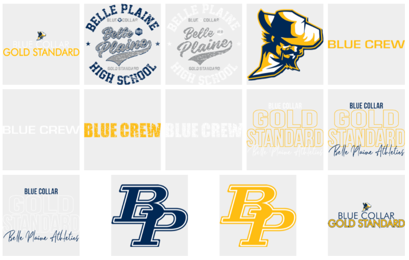 Belle Plaine Community School District Belle Plaine Blue Crew Fan Gear